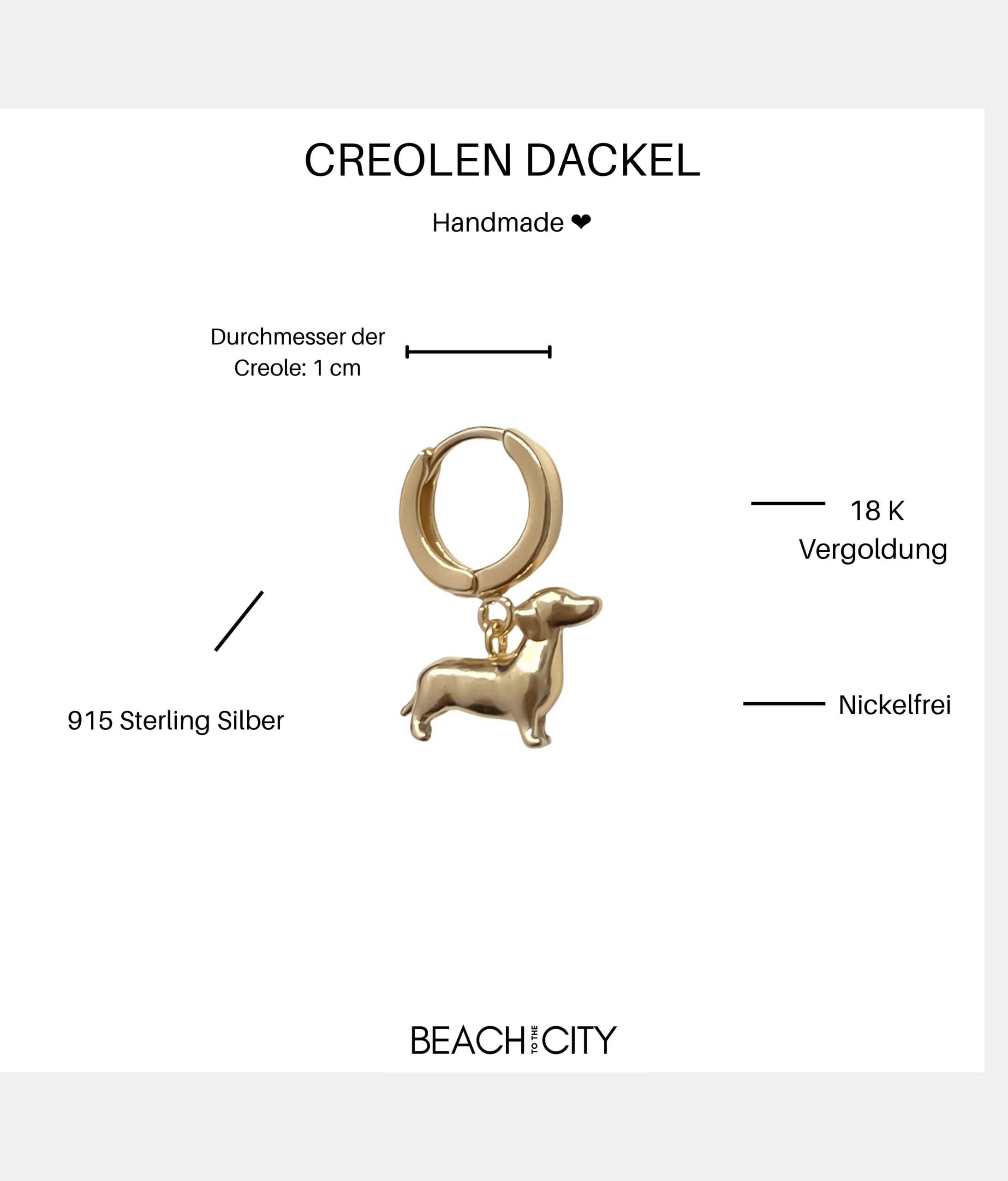 Dackel Creolen Dachshund Schmuck aus Sterling Silber für Hundebesitzer Geschenk