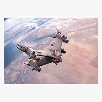 LAD Studio Earthforce Starfury from Babylon 5 Window Bumper Sticker Decal 5
