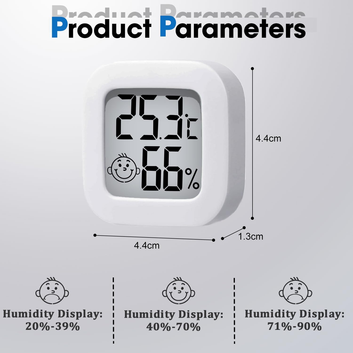 PAIRIER 4 pièces Thermomètre Hygromètre Intérieur LCD Mini