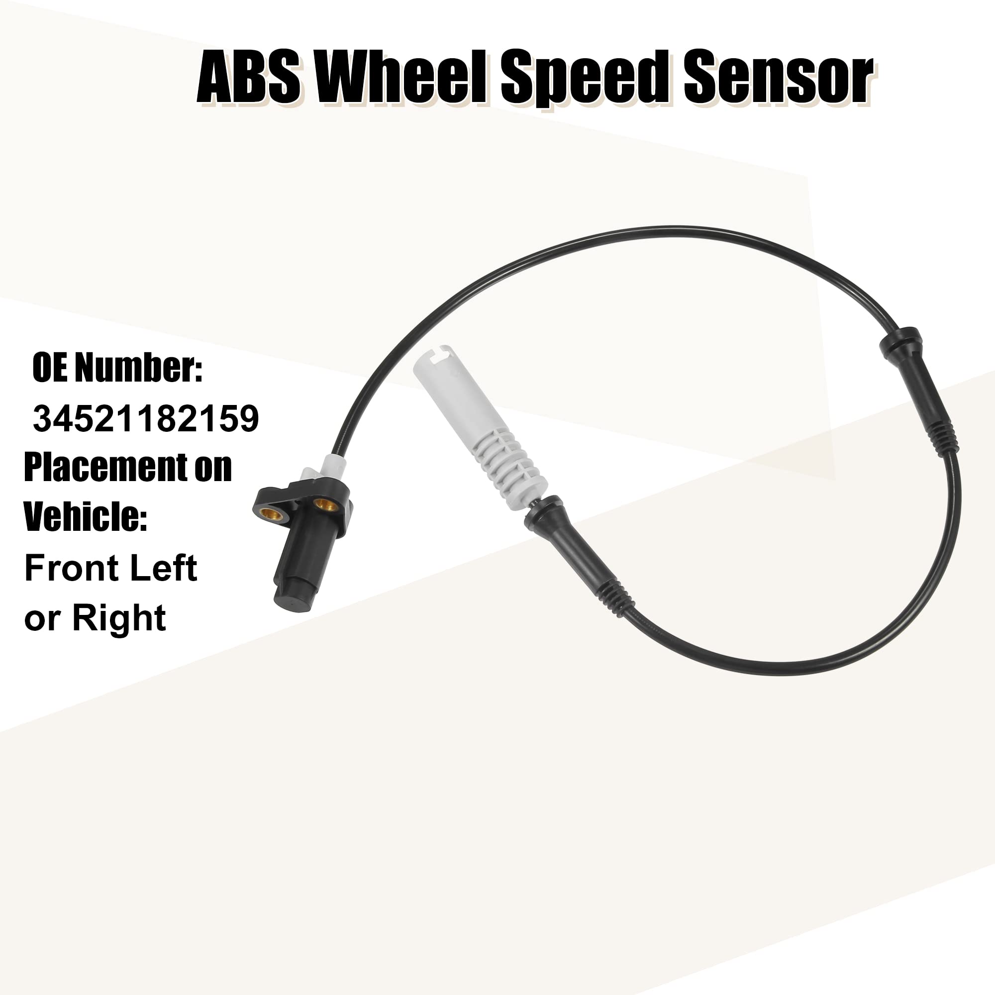Amazon.com: X AUTOHAUX 34521182159 ABS Wheel Speed Sensor Front