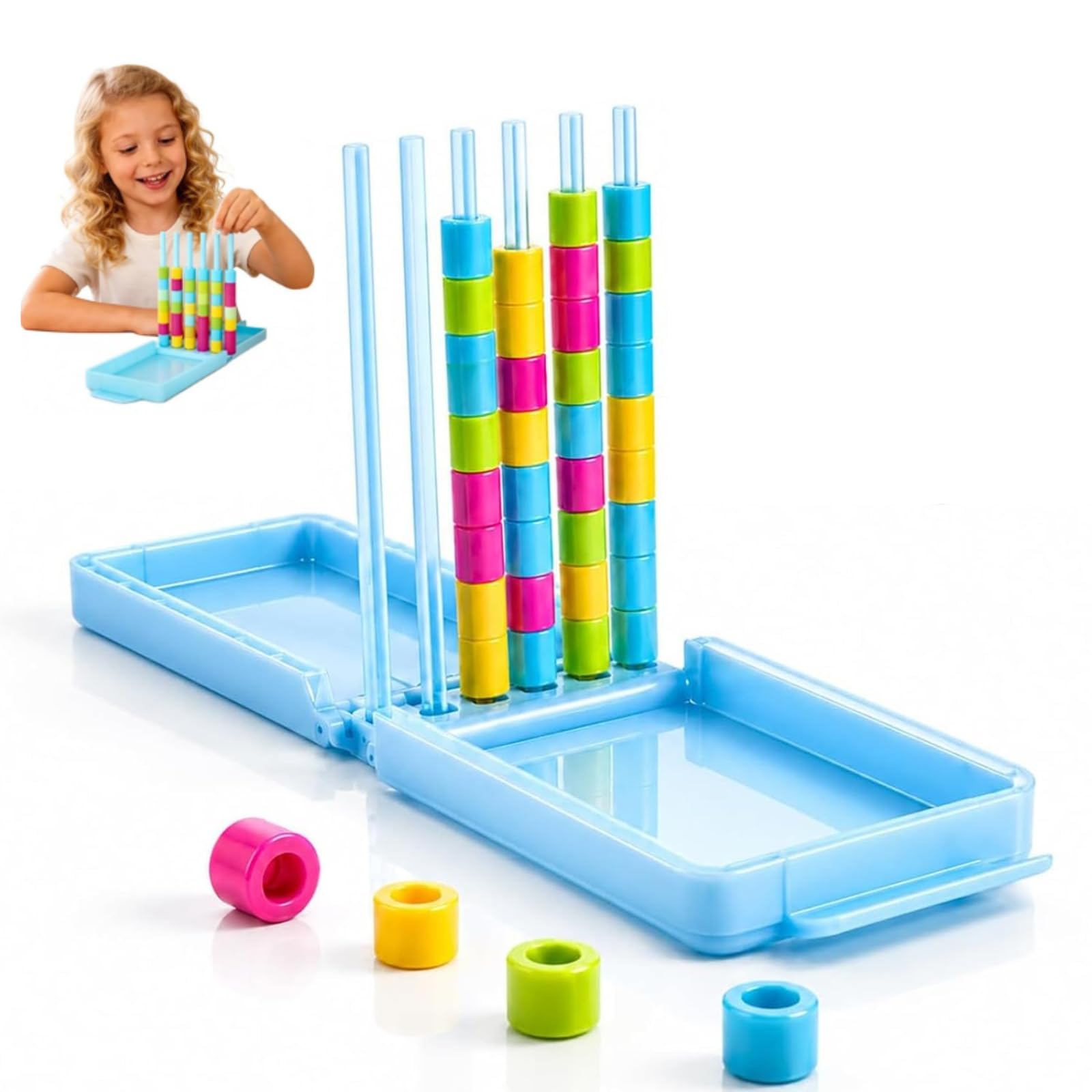 Vcysouticy Mini Colour Stack Challenge Game,Colour Challenge Game,Color Stack,Color Game