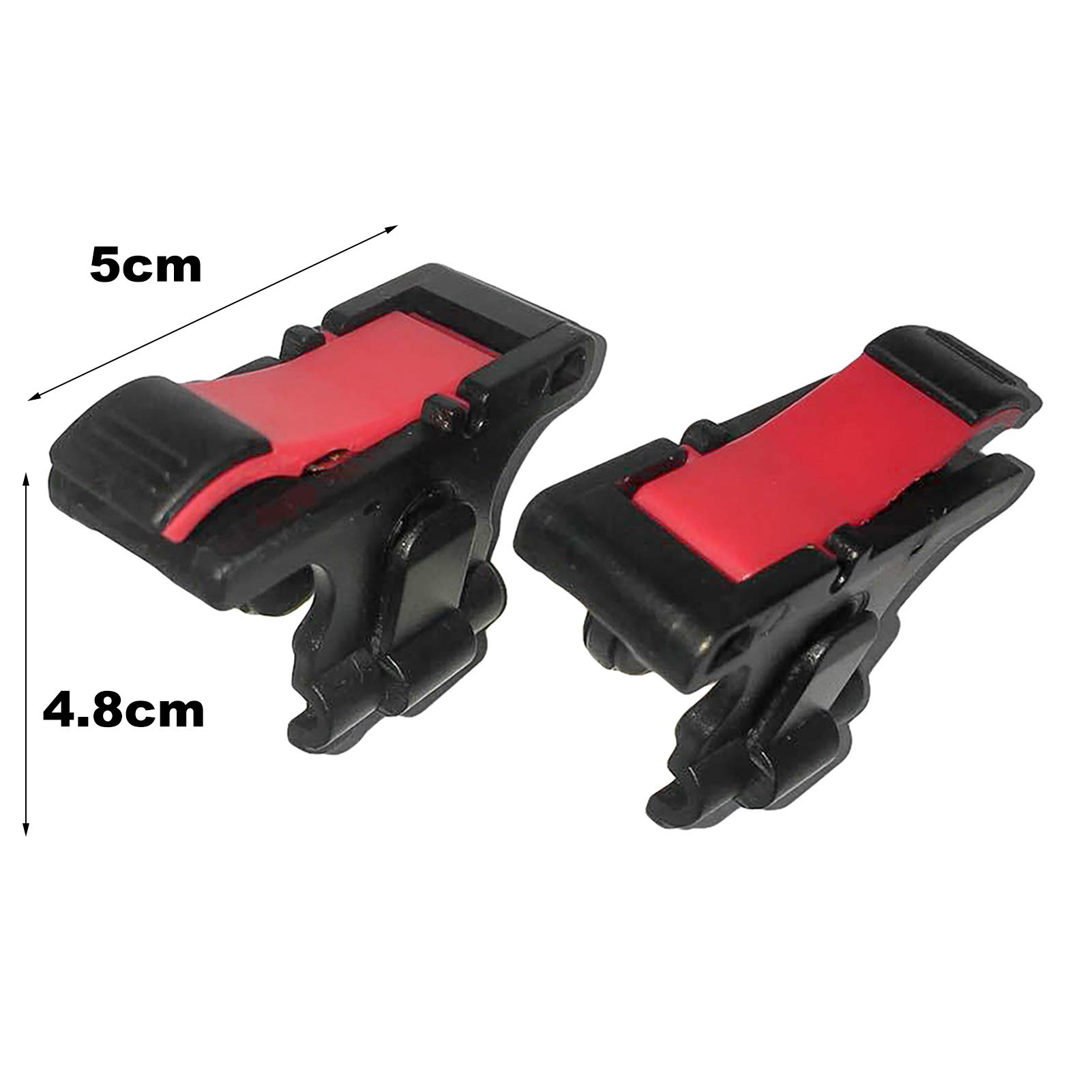 Gamepad per dispositivi mobili PUBG Mobile/Fortnitee Mobile/Call of Duty Mobile, gioco mobile Trigger Joystick Gamepad per iPhone/Android, scatto sensibile e mira L1R1 Trigger Nero
