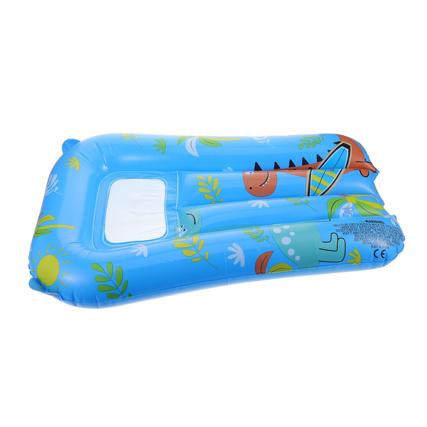 Planche Flottante Gonflable Dinosaure en PVC Bleu pour Garçon et Filles, Légère et Adaptée aux Activités Aquatiques la Natation