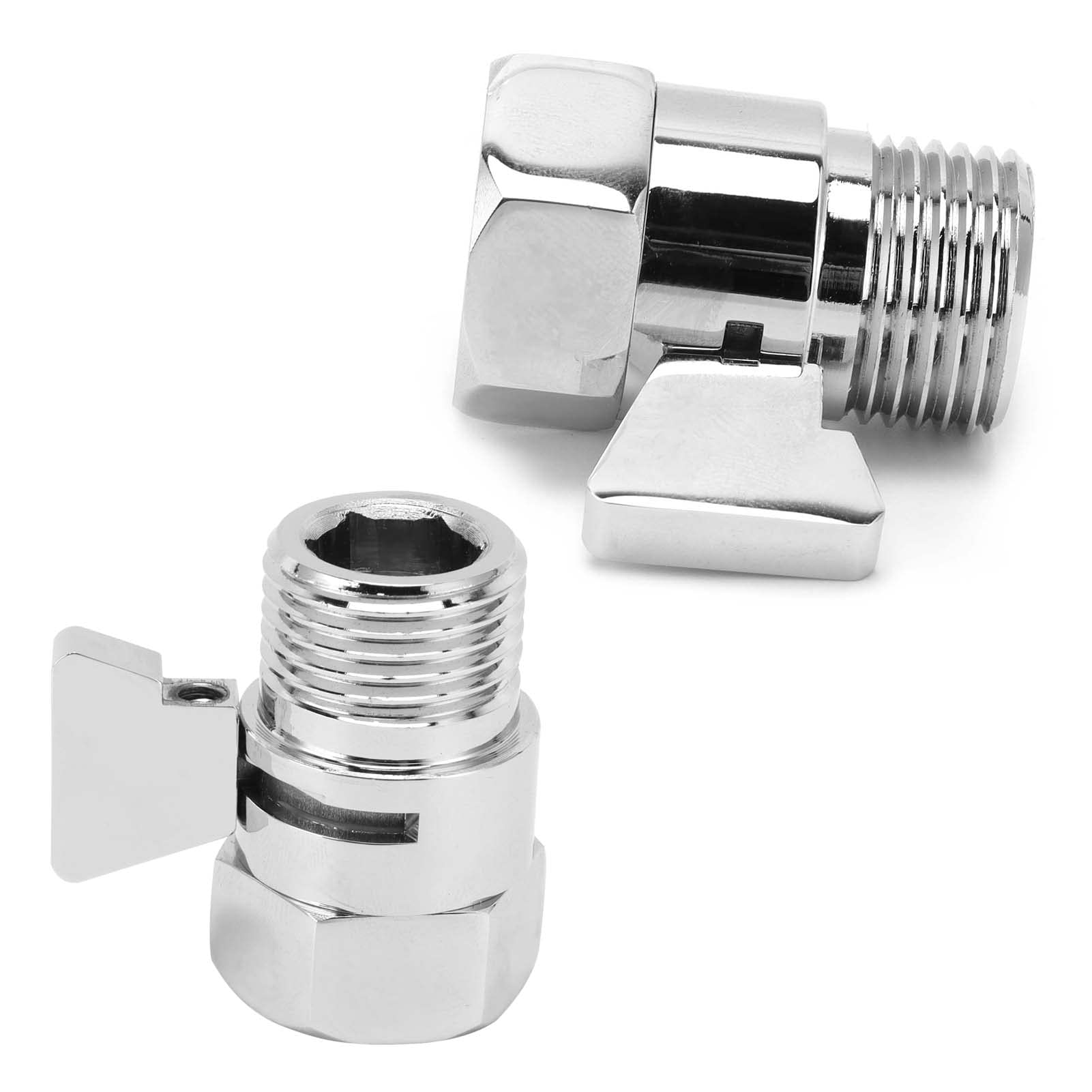VIFERR G1/2 Shower on Off Valve Brass Shower Head Flow Control Valve Water Control on Off Shower Valve with Lever Handle for Home Bathroom - Image 2