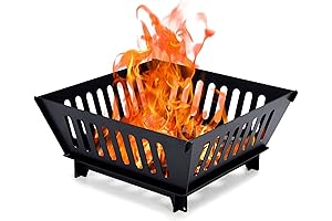 Fire Pits for Outside 17 Inch Collapsible Portable Plug Fire Pit