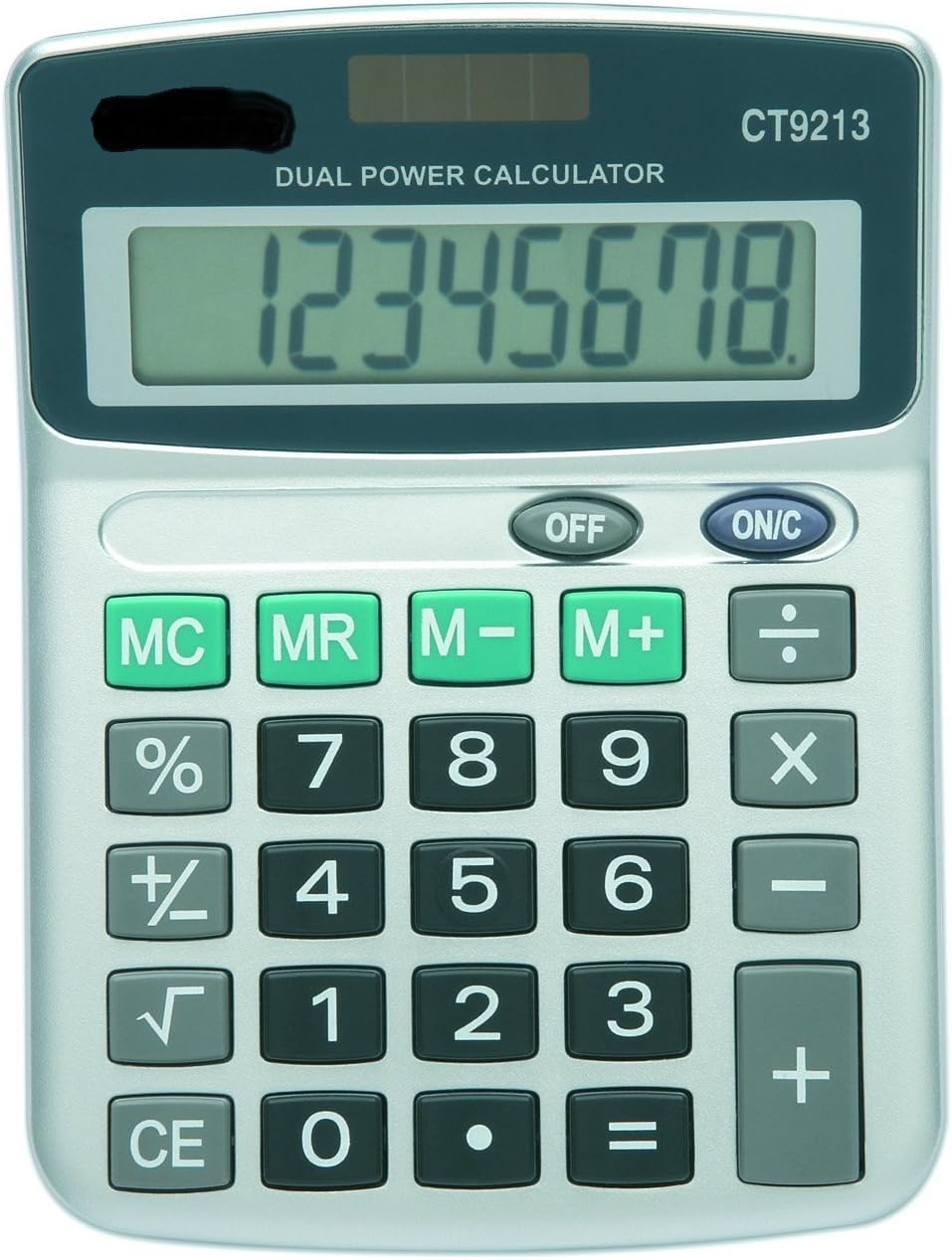 2 Pack - 8 Digit Dual Power Angled Display Standard Function Calculators