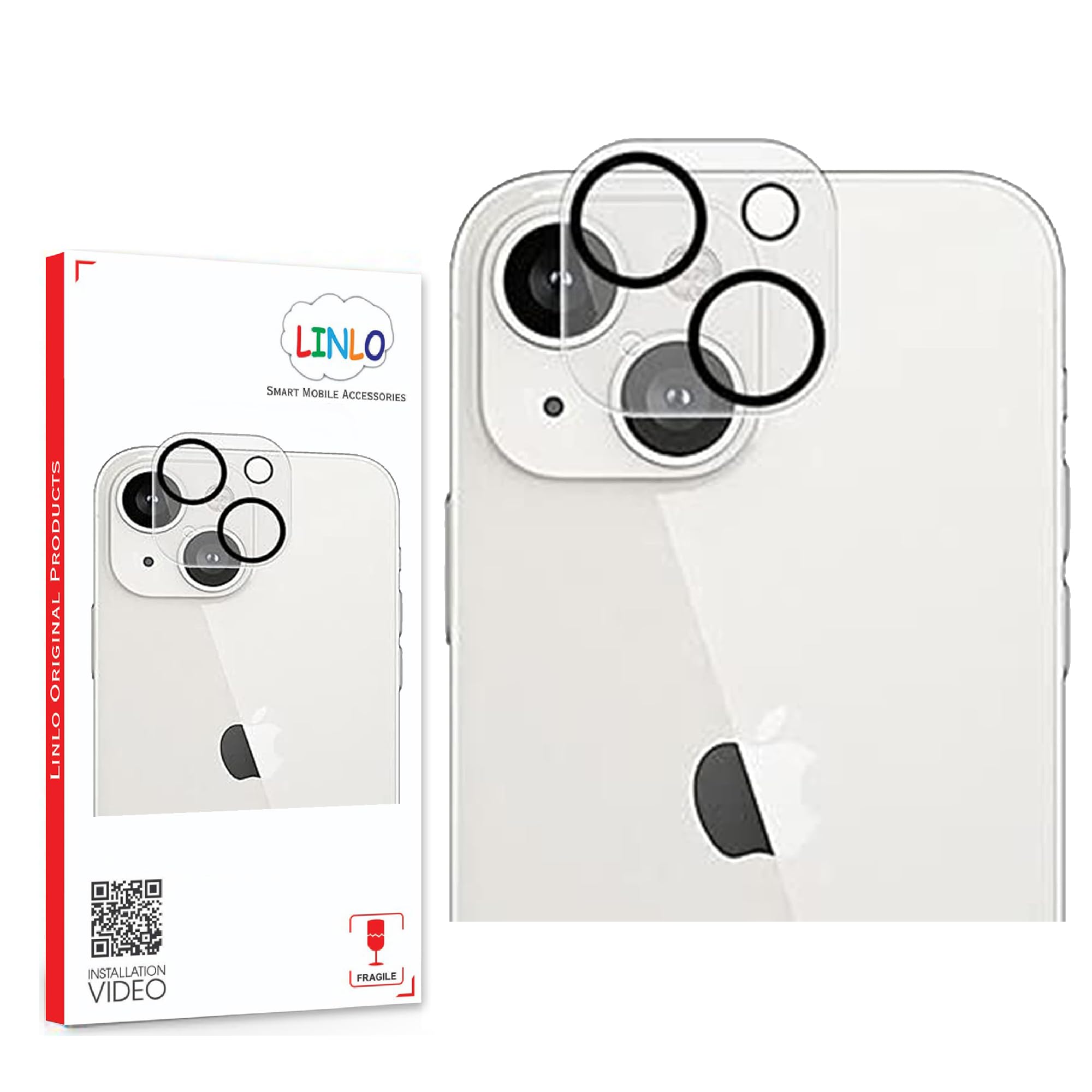 LINLO Back Camera Tempered Glass Lens Protector Compatible for Apple iPhone 15/15 Plus / 14/14 Plus with Edge to Edge Coverage and Easy Installation Kit, Pack of 1 (B0BDQXTDSW) Amazon Price History, Amazon Price Tracker