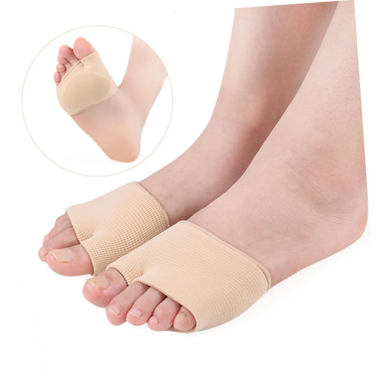 COLLBATH 1 Pair Bunion Straightener Bunion Splint Toes Separator Forefoot Cushion Big Toe Brace Forefoot Straightener Sleeve Half Bunion Sleeve Feet Pads for Heels Big Toe Straightener