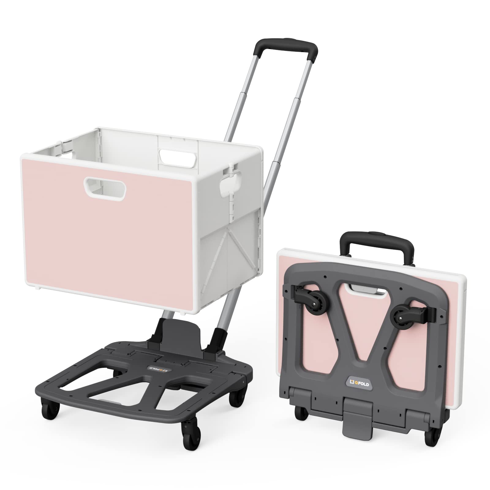 Amazon.co.jp: QFOLD 折りたたみ式 キャリーカート 取り外し