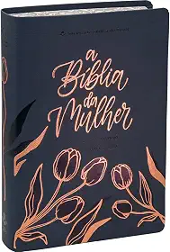 A Bíblia da Mulher NAA Nova Edição Tamanho portátil | SBB | Bíblia da Mulher - capa azul, tulipa - sem caixa: Nova Almeida Atualizada (NAA)