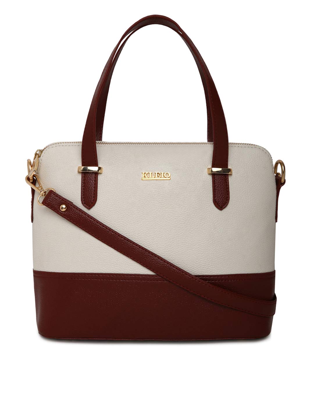 KLEIO PU Leather Twin Colour Hand Bag Purse For Girls Women Ladies (Dark Brown::White) (HO9003KL-DBWH) (B07S95J8CR) Amazon Price History, Amazon Price Tracker