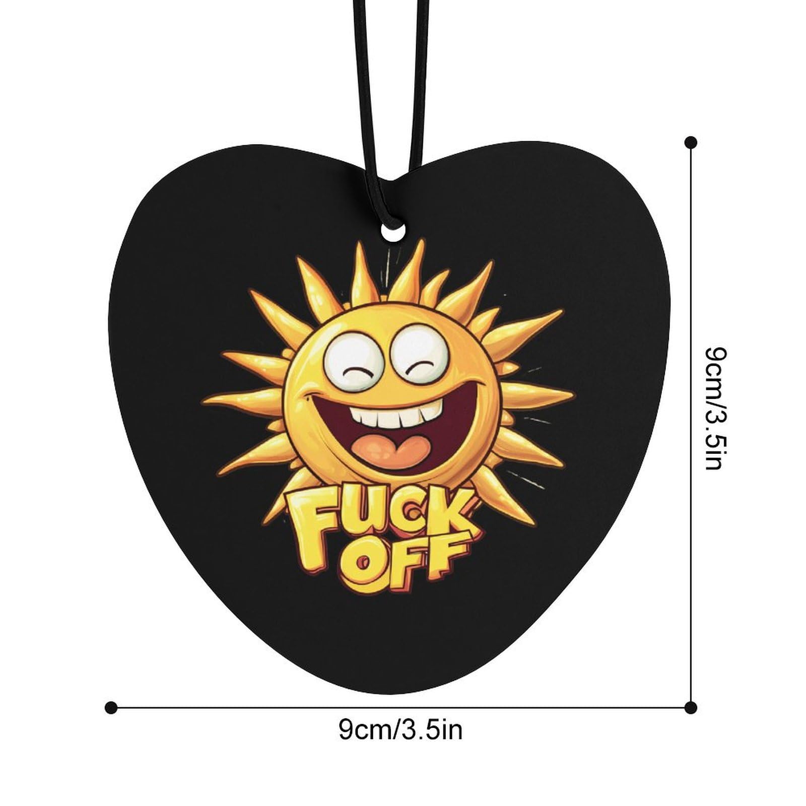 Fuck Off Sunshine Car Air Freshener Hanging Aromatherapy Tablets for Car Accessories Love form