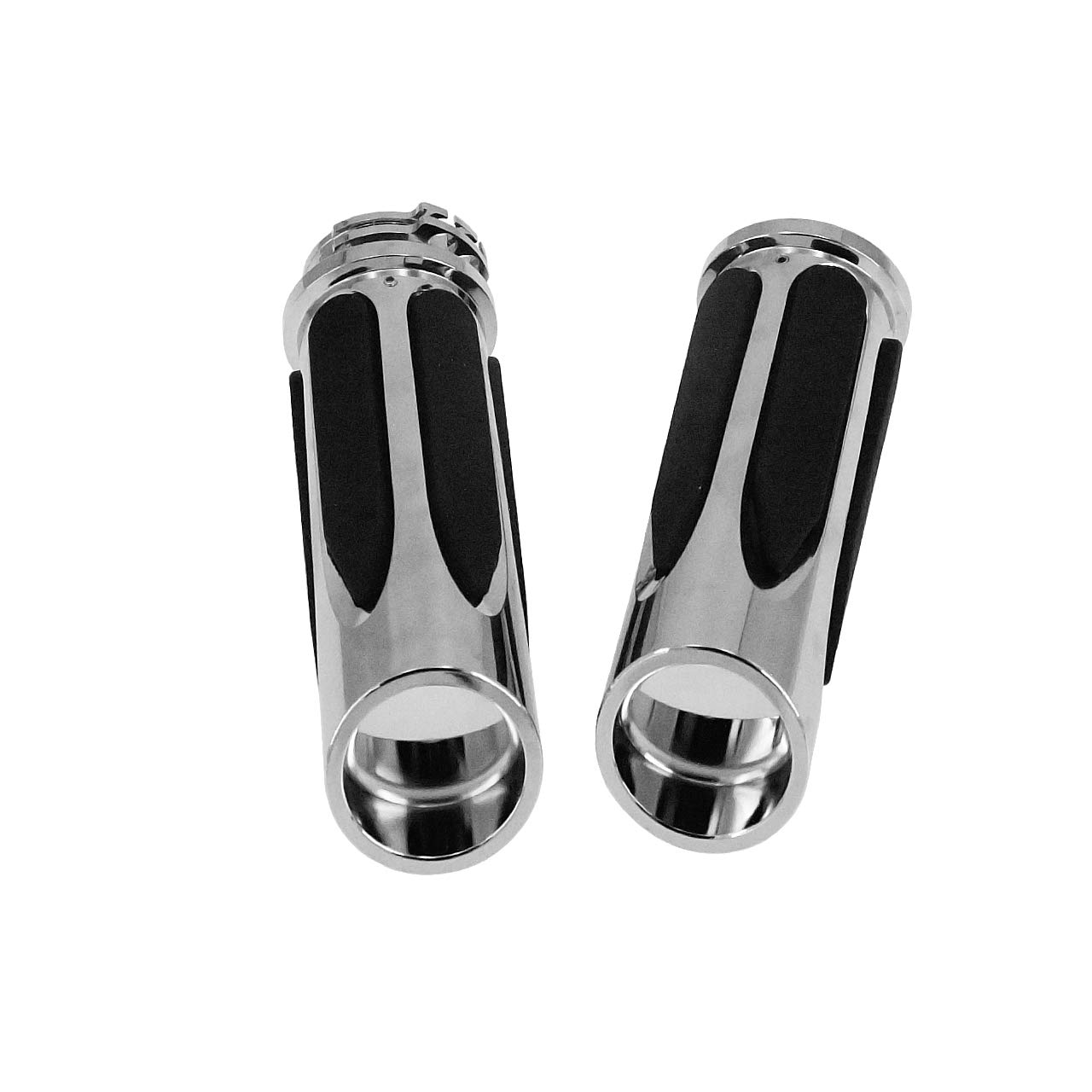 Manopole Soft Touch Manopole Da 1 Pollice per Moto Adatte per Harley Touring Sportster Dyna 883 1200 Softail Custom Chrome