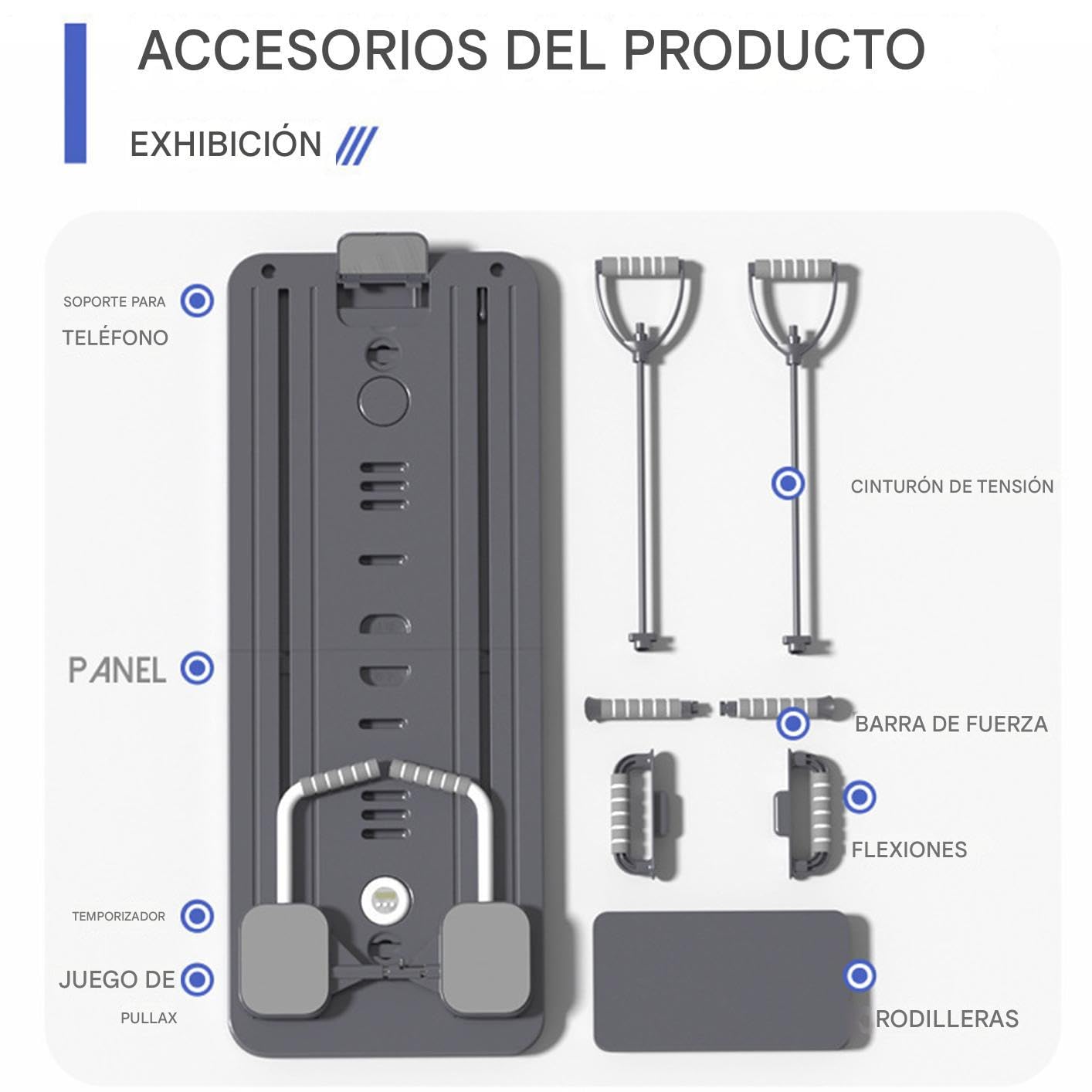 Reformador De Pilates Plegable Y Portátil, Bandas Multiusos Ejercicio