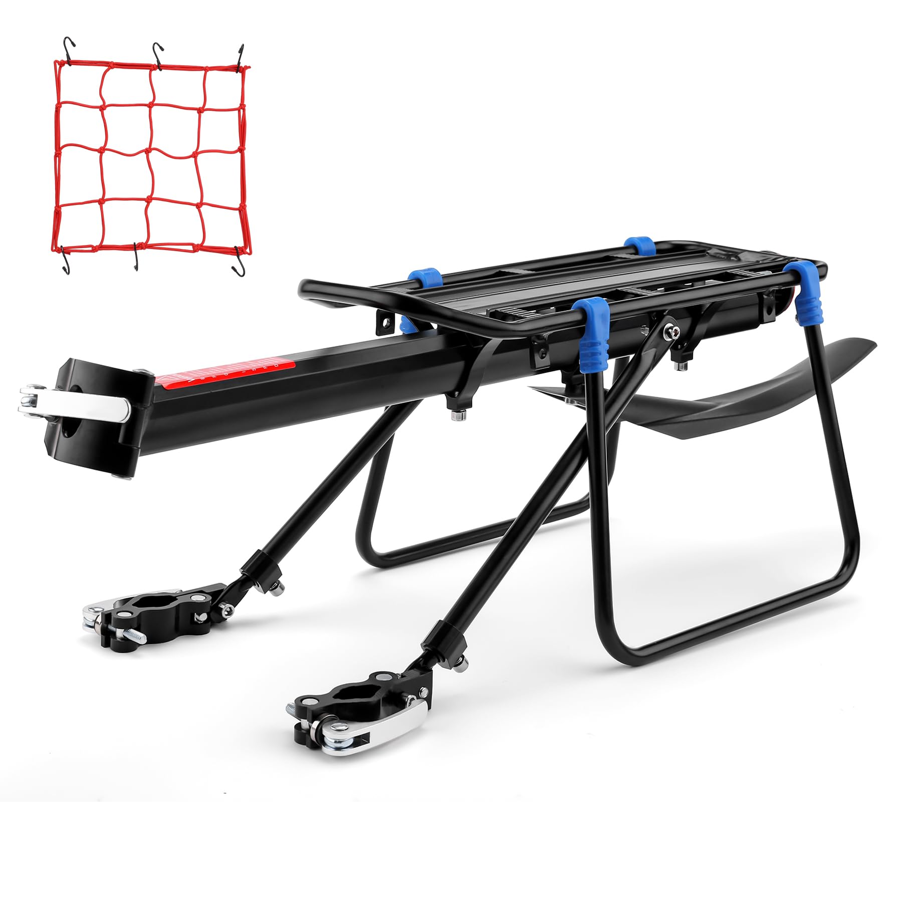Bike Rear Rack Bike Cargo Rack with Fender Full Quick Release Bicycle Cargo Rack Bicycle Rear Racks Adjustable Bicycle Carrier Cargo Mountain Road 115 lbs Capacity Universal