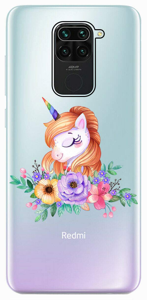 Mixroom Cover TPU Per Xiaomi Redmi Note 9 - Morbida Custodia Con Stampa Gufo Celeste. Protezione Antiurto, Antigraffio, Colori Vividi UV. Spedizione Rapida.