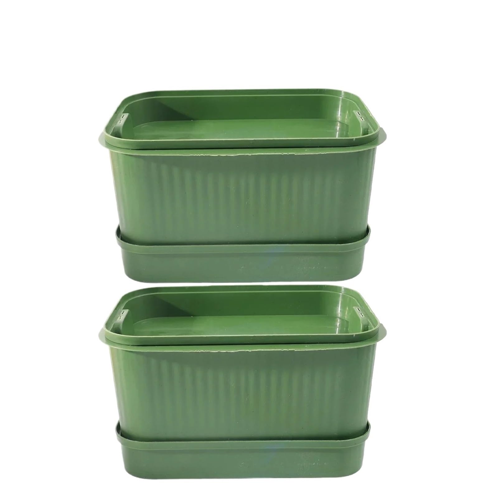 MFWHEFJ Seed Tray 2/3PCS Plastic Grow Nursery Pots Vegetable Soilless Trays Seed Germination Tray Seedling Sprout Plate Garden Supplies(Green-2pcs)