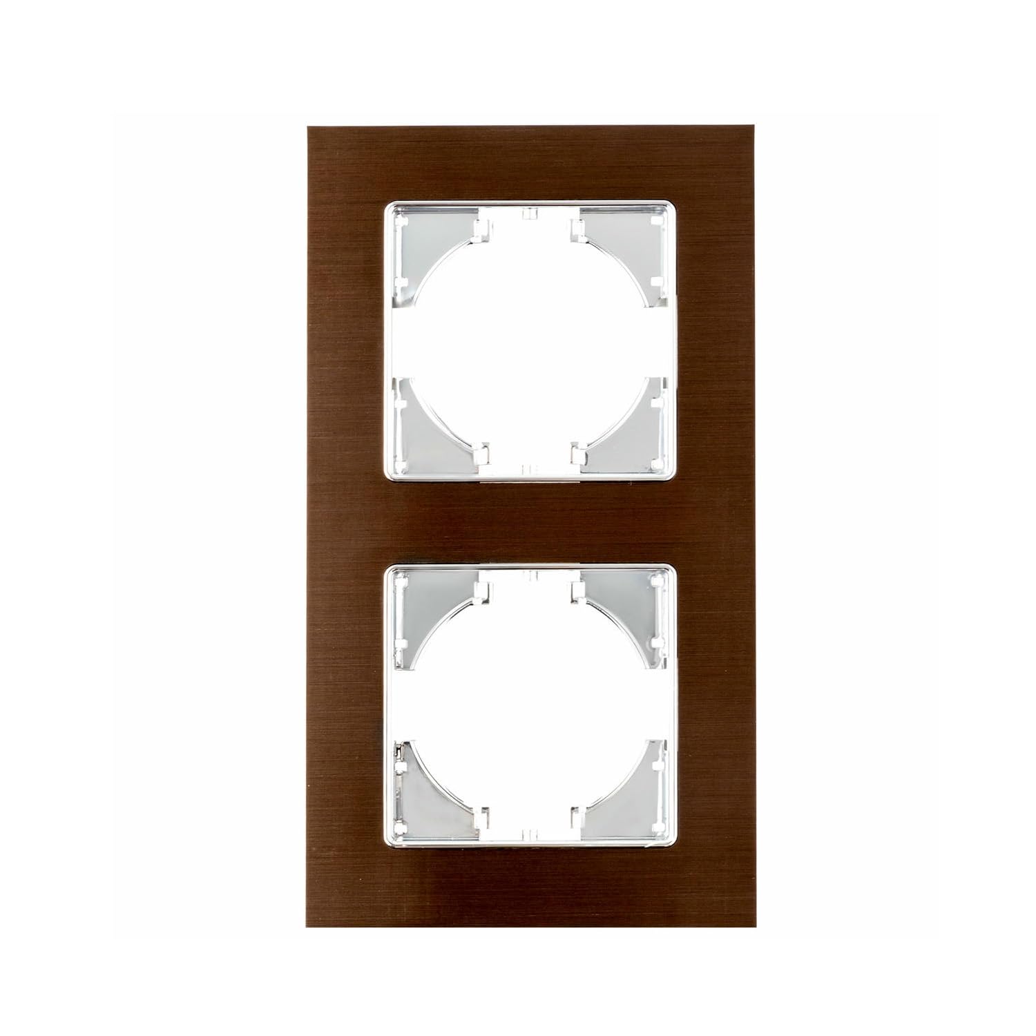 Cadre en aluminium marron avec deux éléments horizontaux design moderne