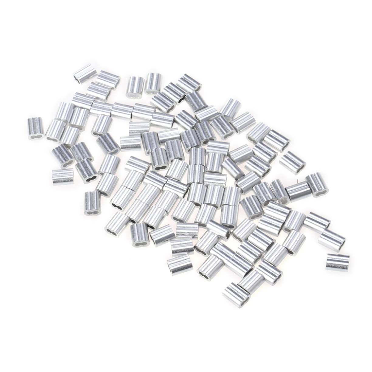 CIYODO 110 1 Cable Clip Wire Fitting Cable Collar Wire Sleeves Cable Crimps Silver