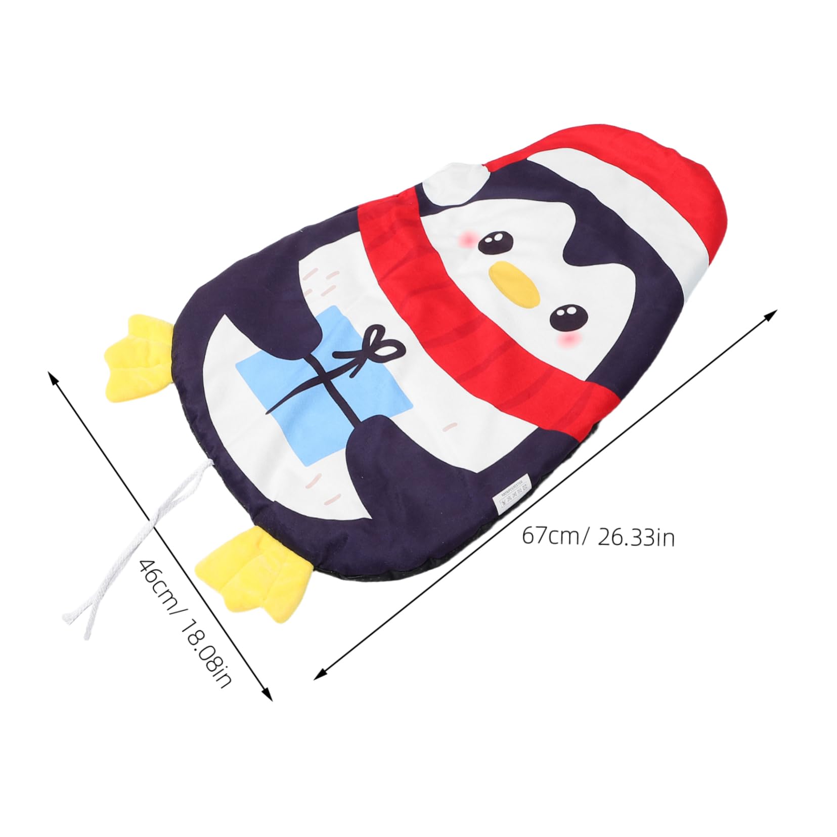 CIYODO Penguin Shaped Washable Cushion for Cats Durable Sleep Pad for Summer Comfort Versatile for Indoor Outdoor Use