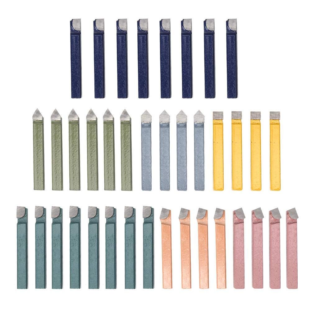 Turning Tool,Bit Lathe Tool,38PCS Carbide Tipped Weld Turning Tool Set