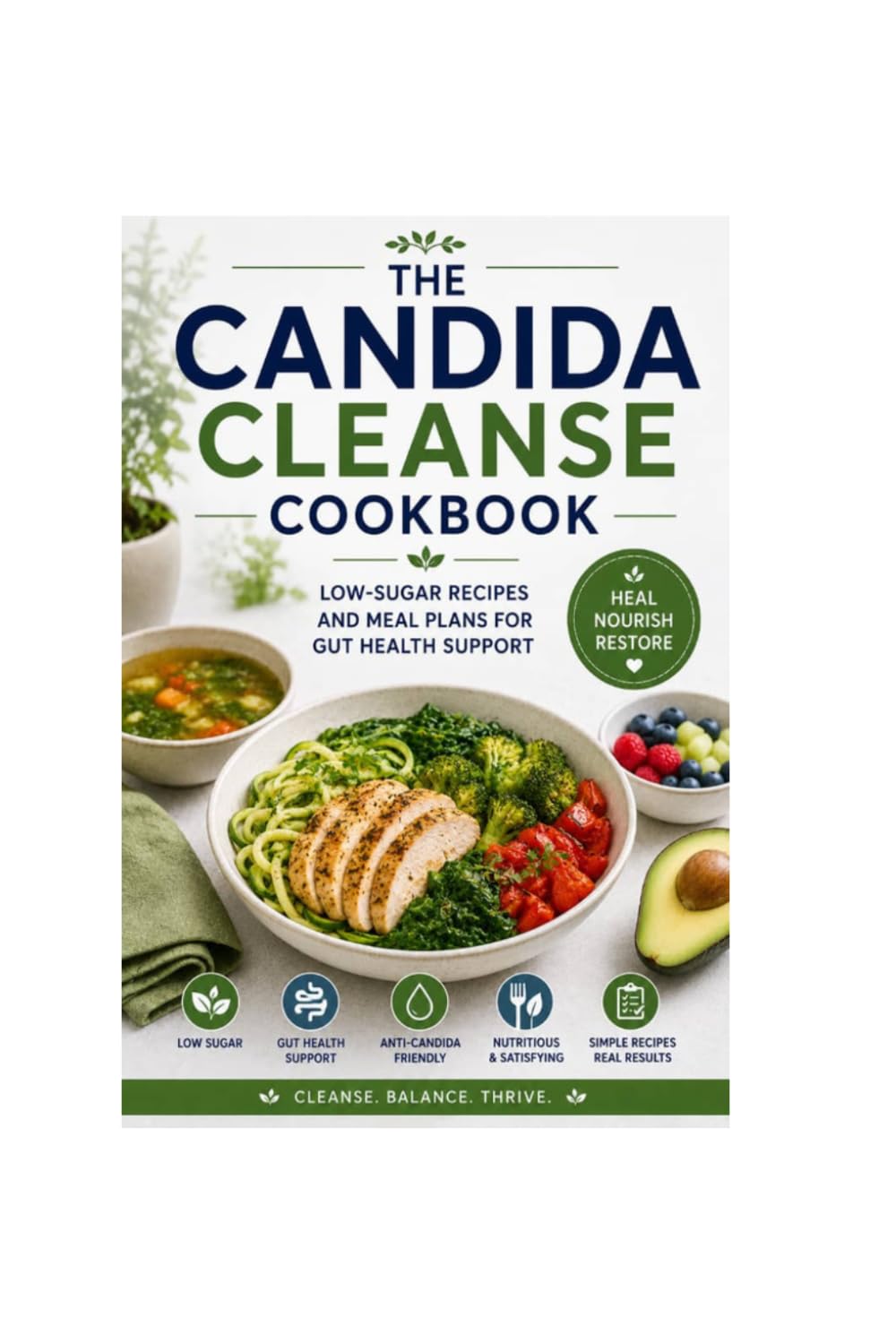 THE CANDIDA CLEANSE COOKBOOK: LOW-SUGAR RECIPES AND MEAL PLANS FOR GUT HEALTH SUPPORT