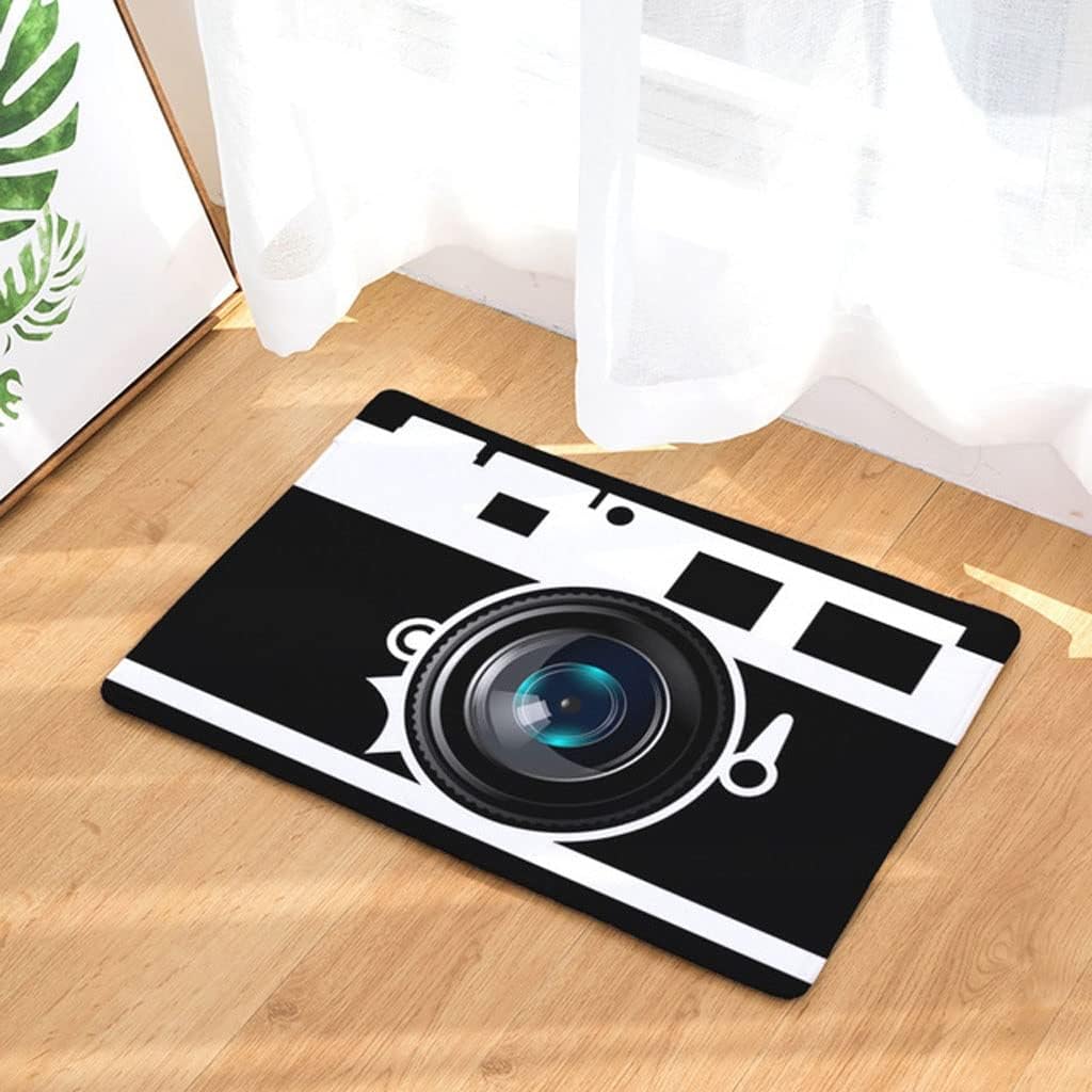 HBJWOV Doormat Coral Fleece Floor Carpet Entry Anti-Slip Kitchen Rug Bedroom Porch(E,50cmx80cm)