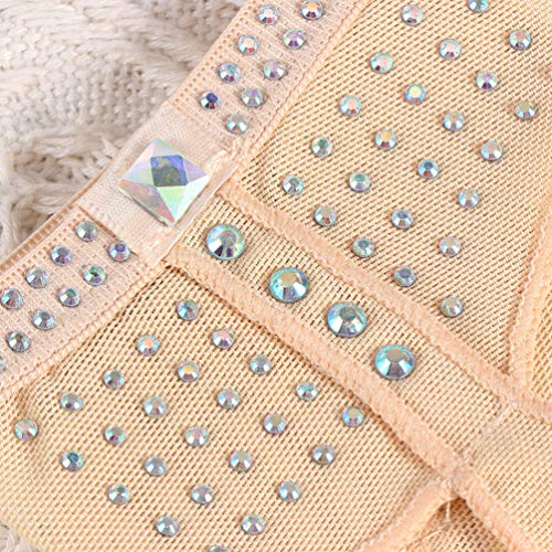 FAVOMOTO Dança Pé Tanga Barriga Balé Ginástica Calçados Líricos Strass Diamante Dança Patas Almofada
