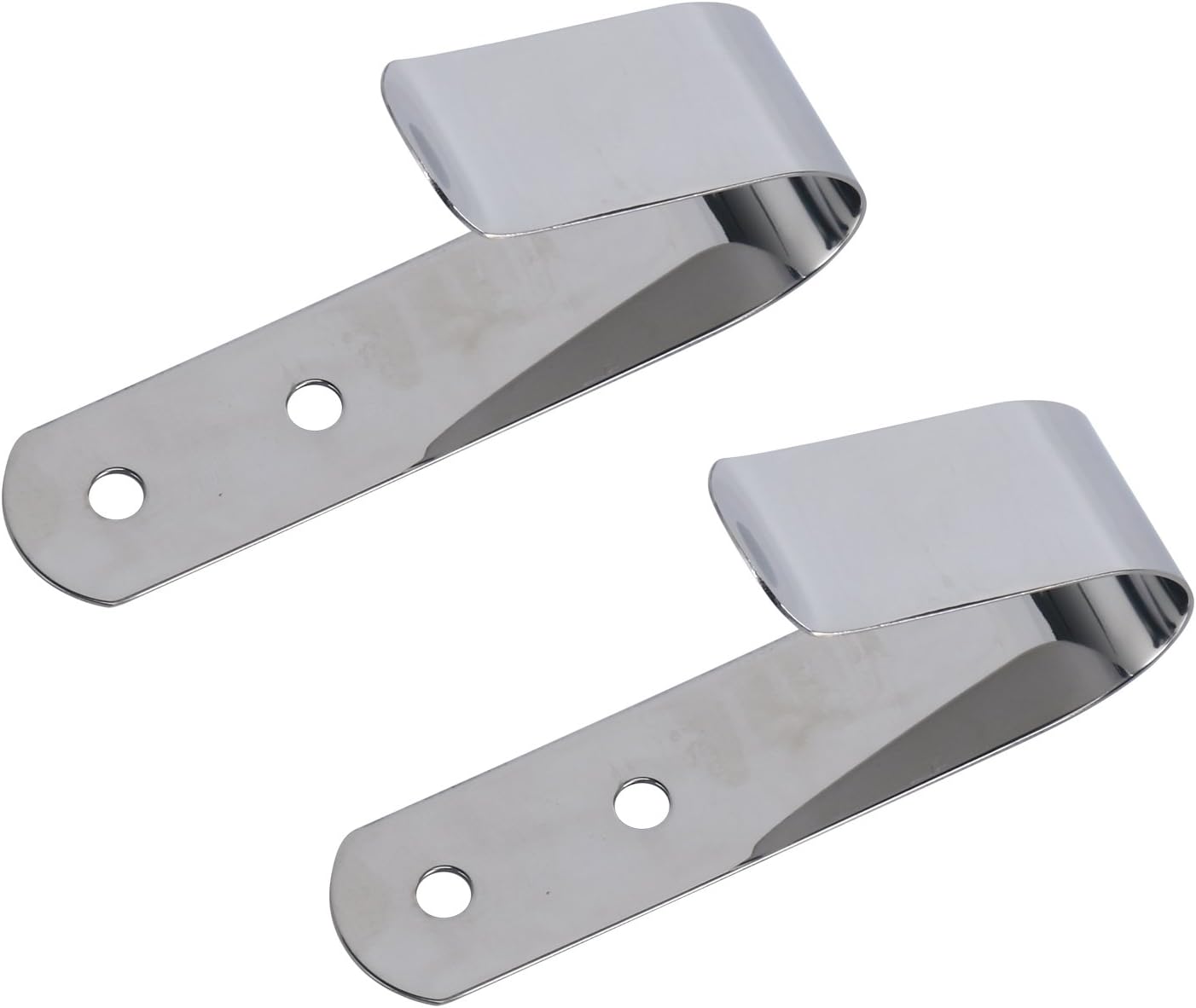Amarine Made Stainless Steel Boat Hook Ring Buoy Bracket Mirror Polished Wall Hooks Rail Mount/Flat Mount for Boat Hooks,Poles,Gaffs,Nets and Ropes- 4-1/8" L x 1" W (2-Pack) : Sports & Outdoors