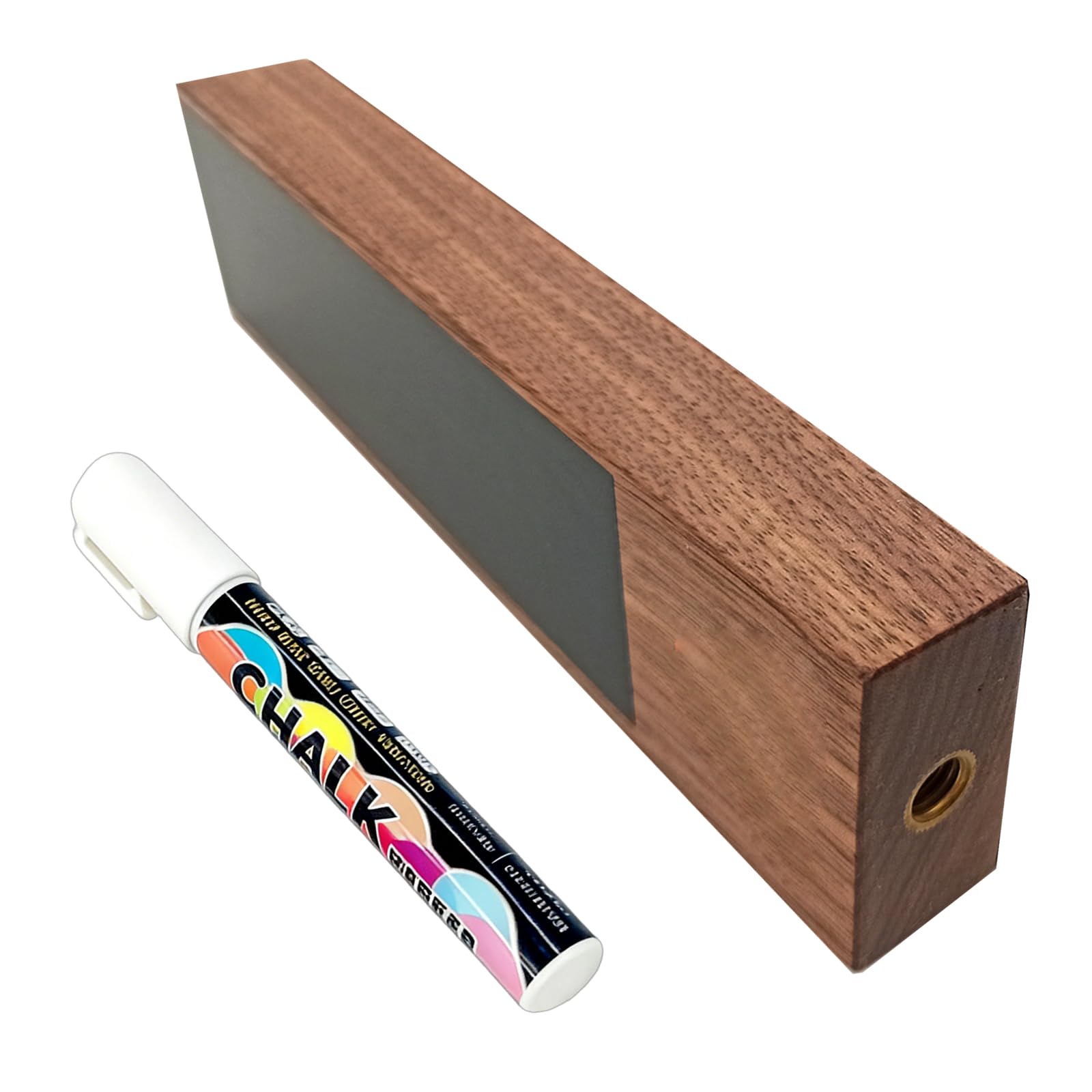 YPBEW Ergonomic Tap Handle Wood Chalkboard Writable Keg Faucet with Erasable Pen for Brewing Note Lover Gift Wooden Chalkboard Tap