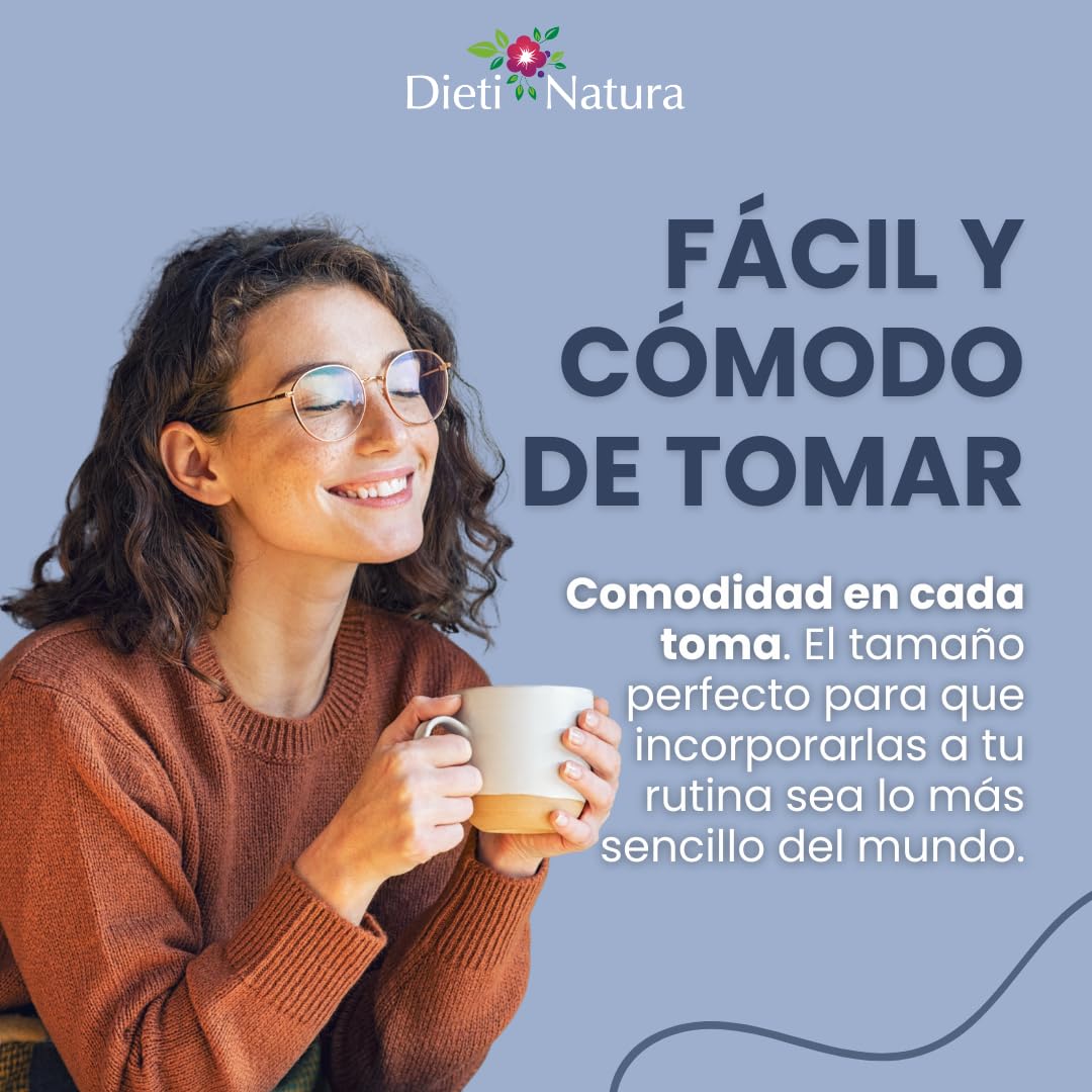 Dieti Natura Sueño Complex 200 Cápsulas de Origen Vegetal (Pack de 3) - Con Valeriana, Escholtzia, Lúpulo y Melisa - Favorece el Sueño y Calma el Sistema Nervioso - Garantía Sin OGM