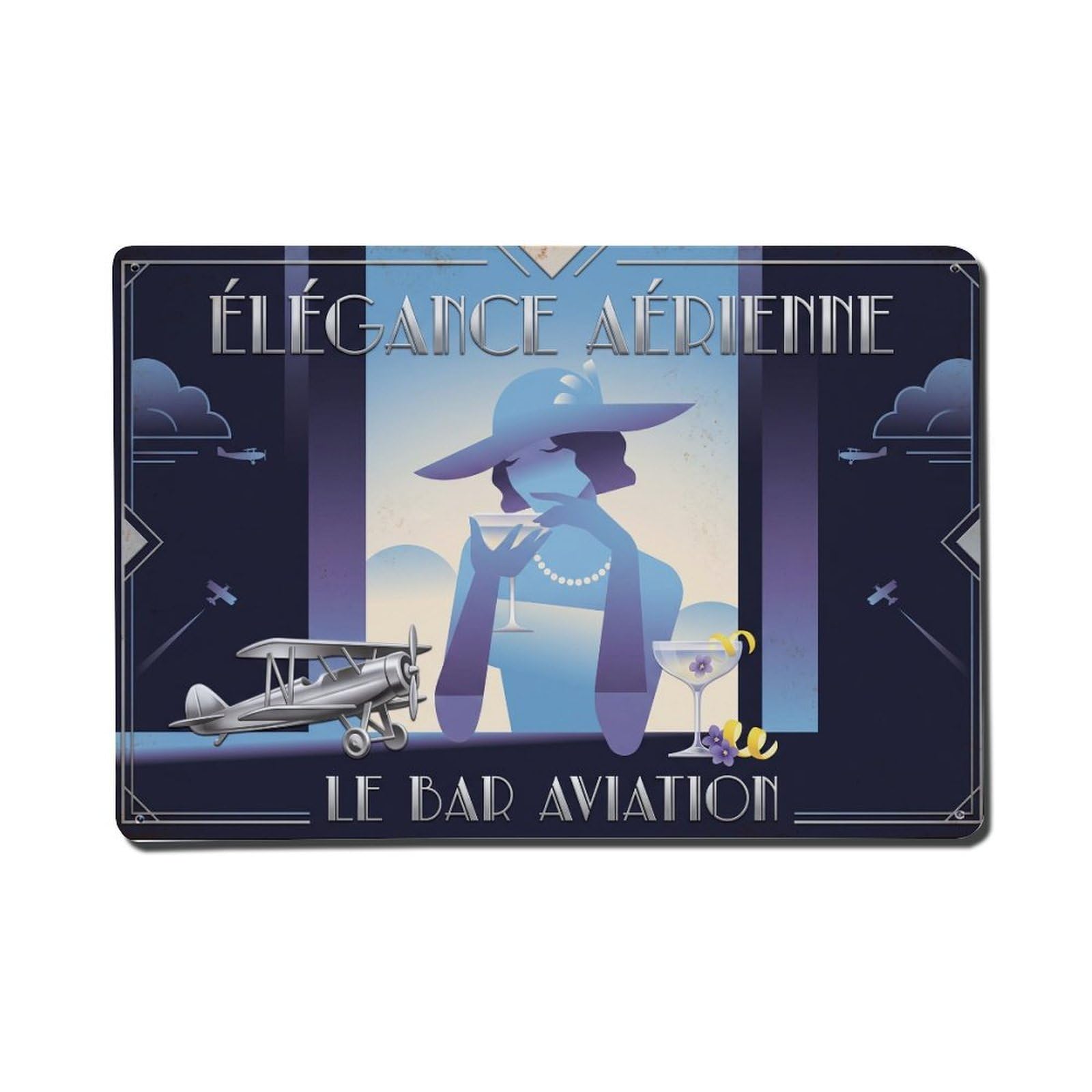 Aviation Artisan Recipe Metal Tin Sign Plaque Wall Decor for Cafe, Club Bar, Office, Home Garden Metal Poster 8x12Inch