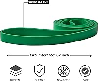 Vista 2 de Pull Up Bands, Resistance Bands, Pull Up Assistance Band Exercise Bands for Men & Women Working Out, Body Stretching, Physical Therapy, Muscle Verde