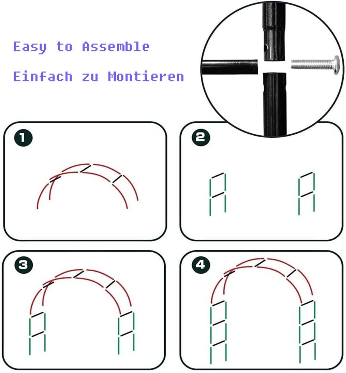 Telaio in acciaio resistente alle intemperie da giardino ad arco per piante rampicanti graticcio autoportante 1,4 m 1,8 m 2 m 2,4 m 3 m di larghezza telaio per fiori per giardino larghezza 120 x