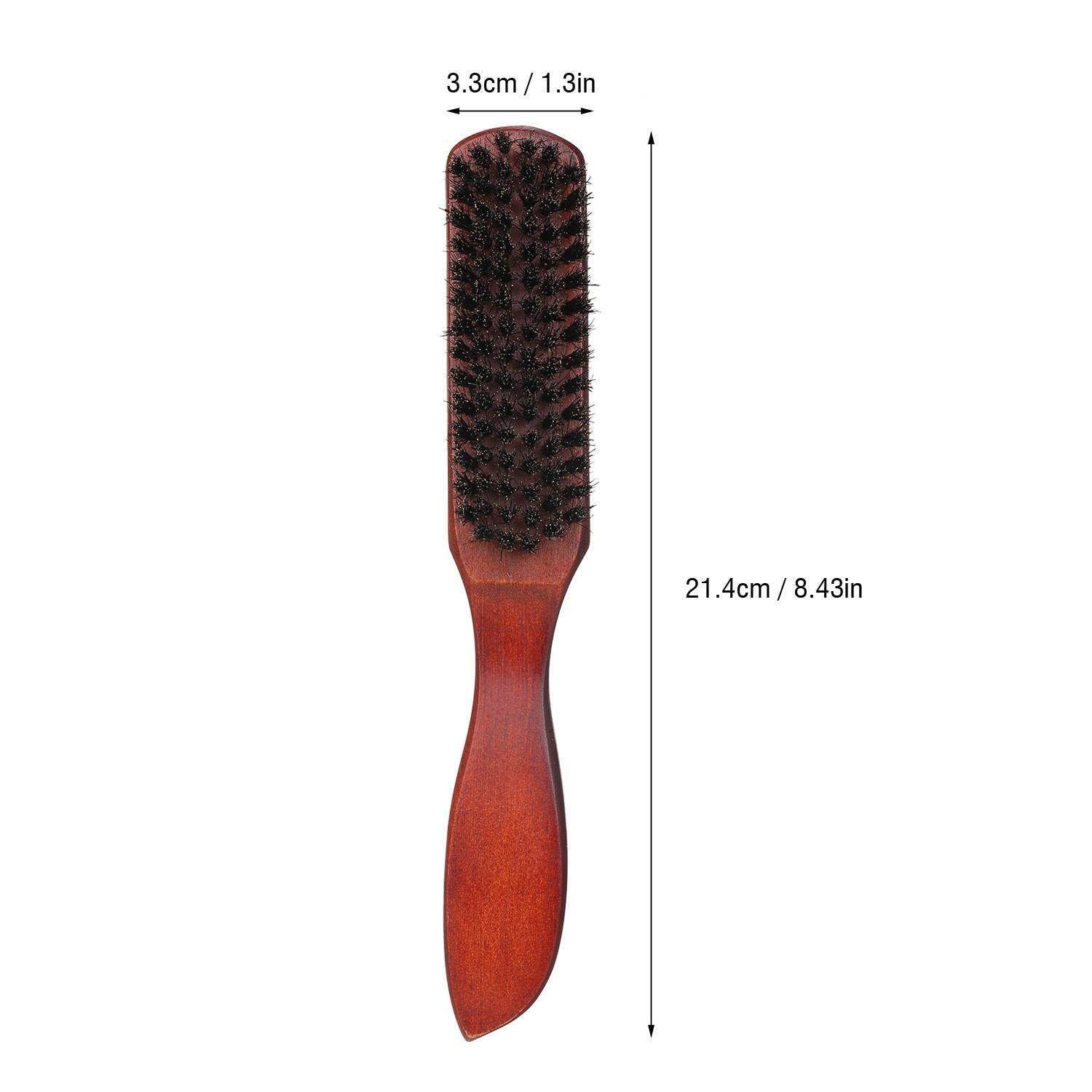Spazzola per capelli con setole dense spazzole per capelli per donne spazzole da barba per uomini spazzola da massaggio manico in legno per capelli sottili naturali morbidi e fini (10 pezzi)