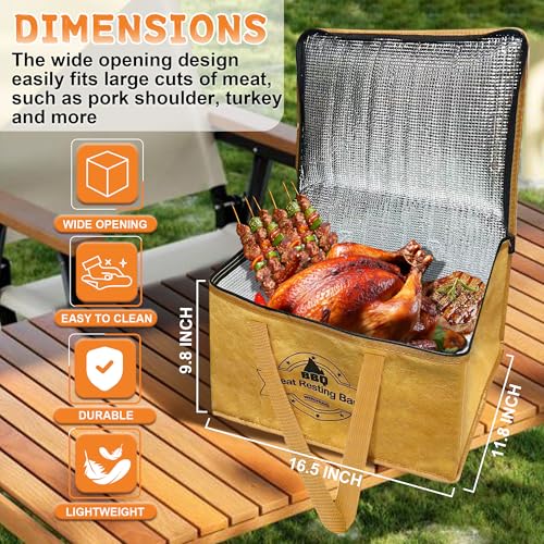Manta BBQ aislante para reposar carne, reutilizable miniatura 2
