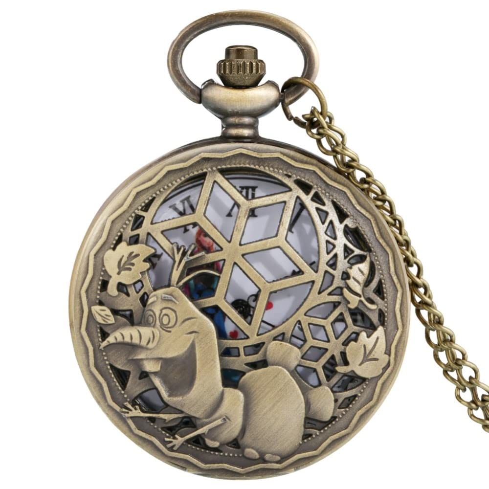 Reloj de bolsillo de caballero vintage con cadena para regalo de aniversario