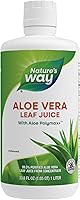 Vista 1 de Jugo de hoja de aloe vera Nature's Way con Polymax+, 99,5% Jugo de hoja de aloe vera purificado concentrado, sin sabor, 33,8 fl oz