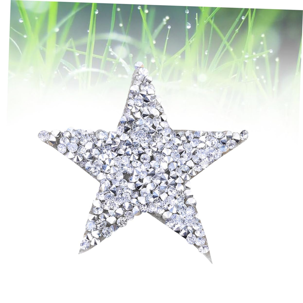 SHINEOFI 48piezas Parches De Tela Brillantes De Estrella Pack Para Ropa Infantil y Femenina Plateado Para Decorar y Reparar Prendas Bolsos y Sombreros