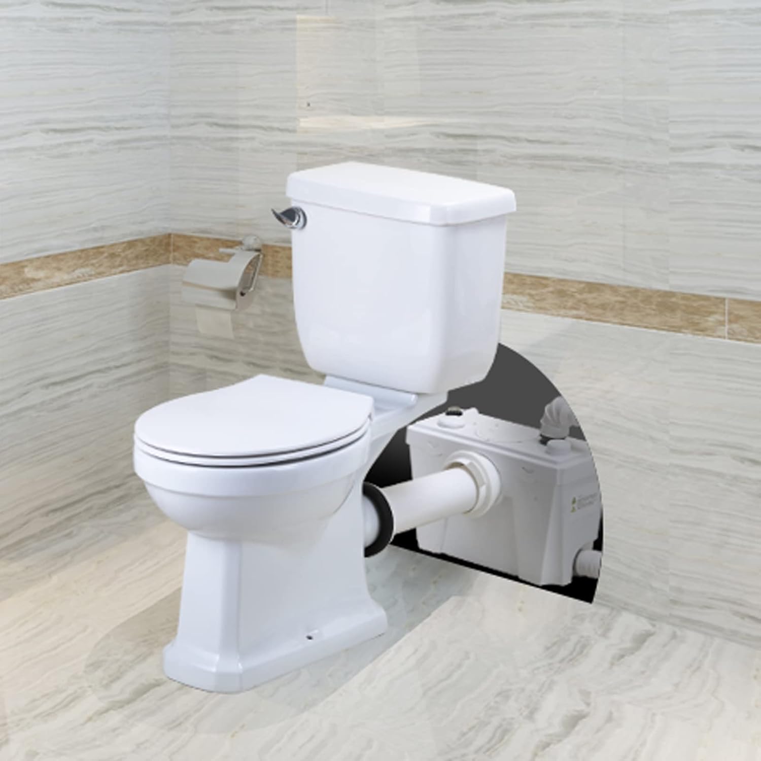 Buy Round Toilet Bowl with Soft Closing Seat Cover and Toilet Water