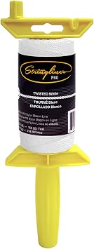 25053 Pro Masons Line Reels 1/8 Lb. Stringliner PRO BRAIDED WHITE 125 1 Pack