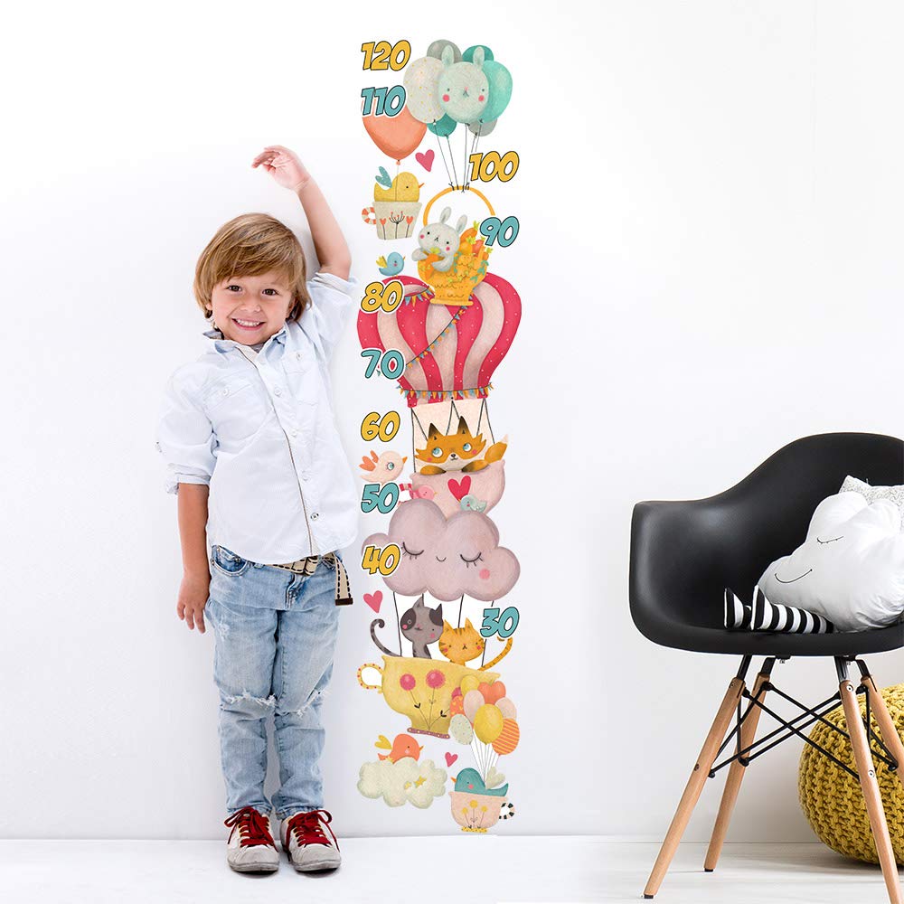 kina - UVB00507 Metros Decoración de Pared Infantil en PVC Transparente Vinilos Decorativos - Medidas 25x120