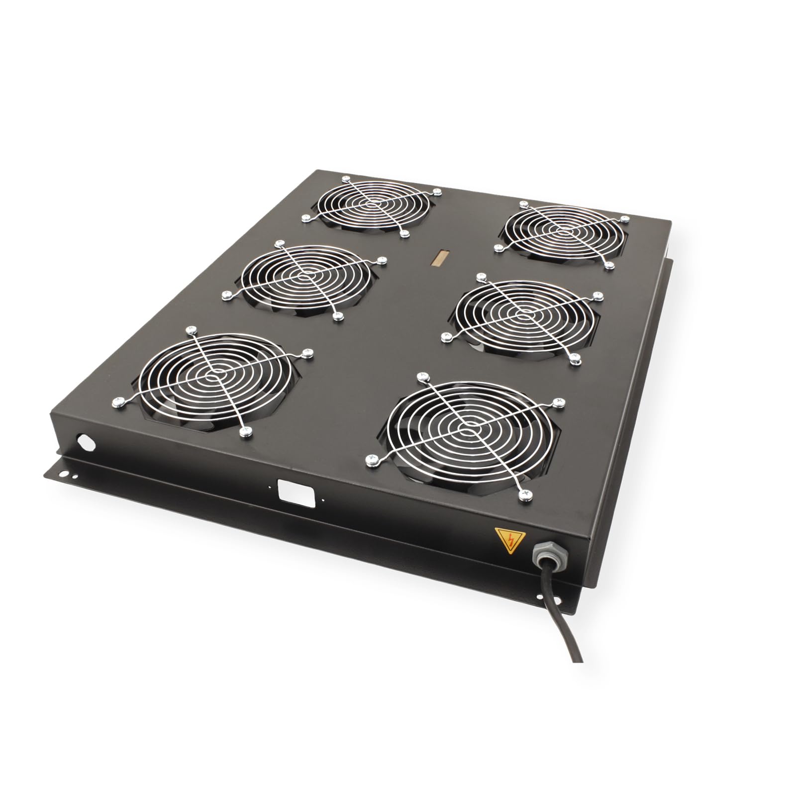 ROLINE Unité de Ventilation de Toit 19 Pouces 6 Ventilateurs, on/Off pour Armoire Serveur Noir