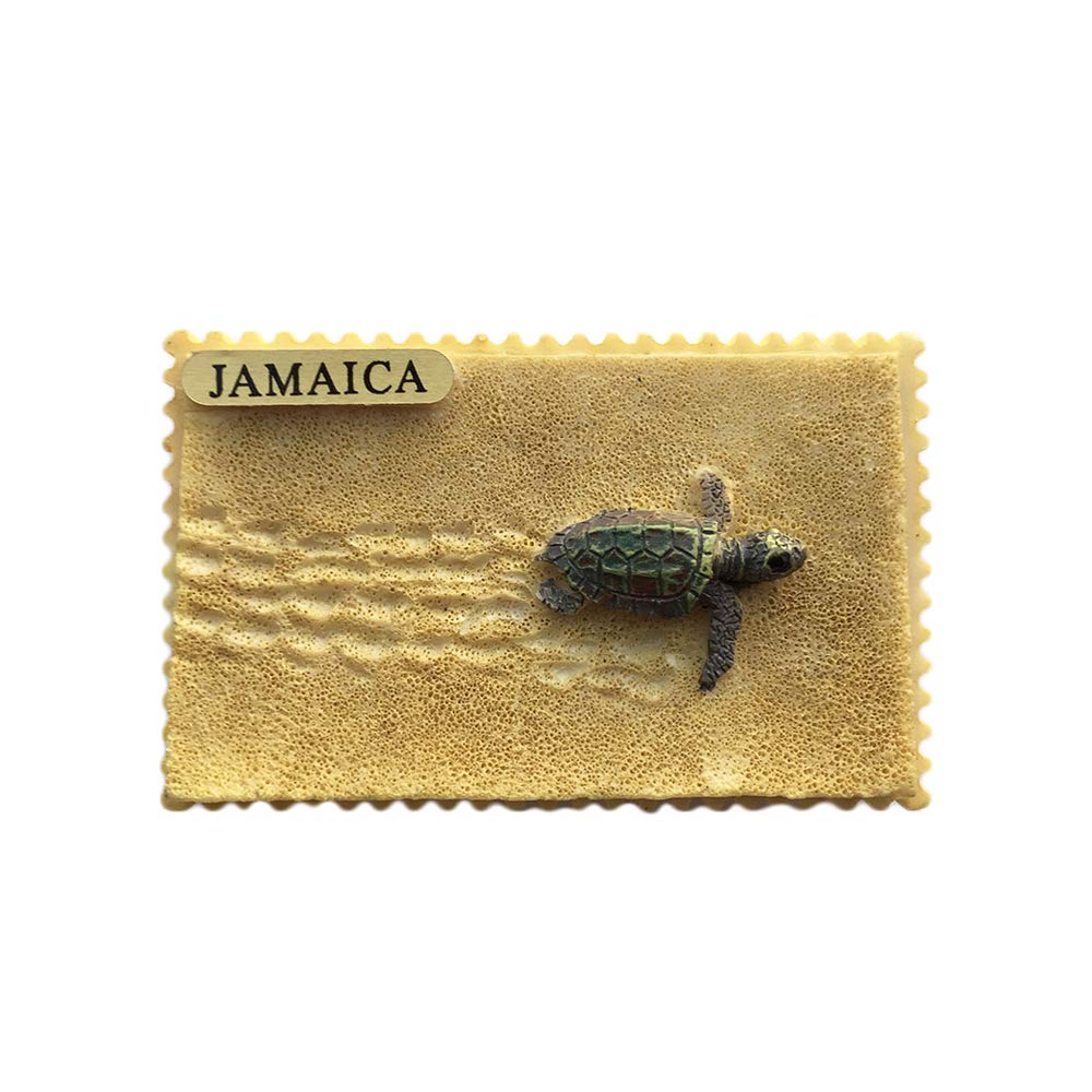Wedarego Jamaica 3D Beach Refrigerator Magnet Resin Travel Souvenirs,Handmade Home & Kitchen Decoration Fridge Magnet Collection Gift