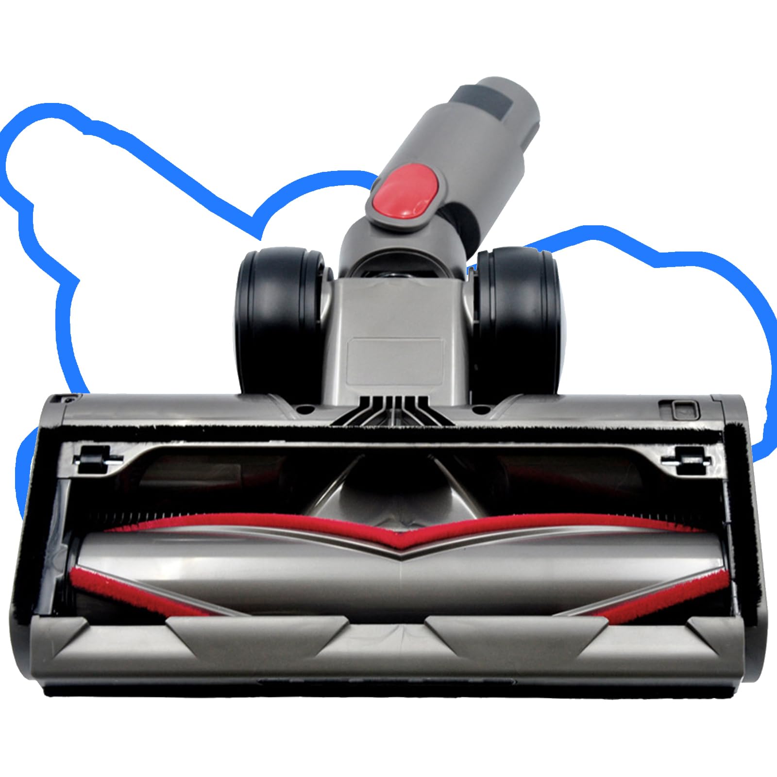 Brosse de sol de rechange pour aspirateur Texture métallique