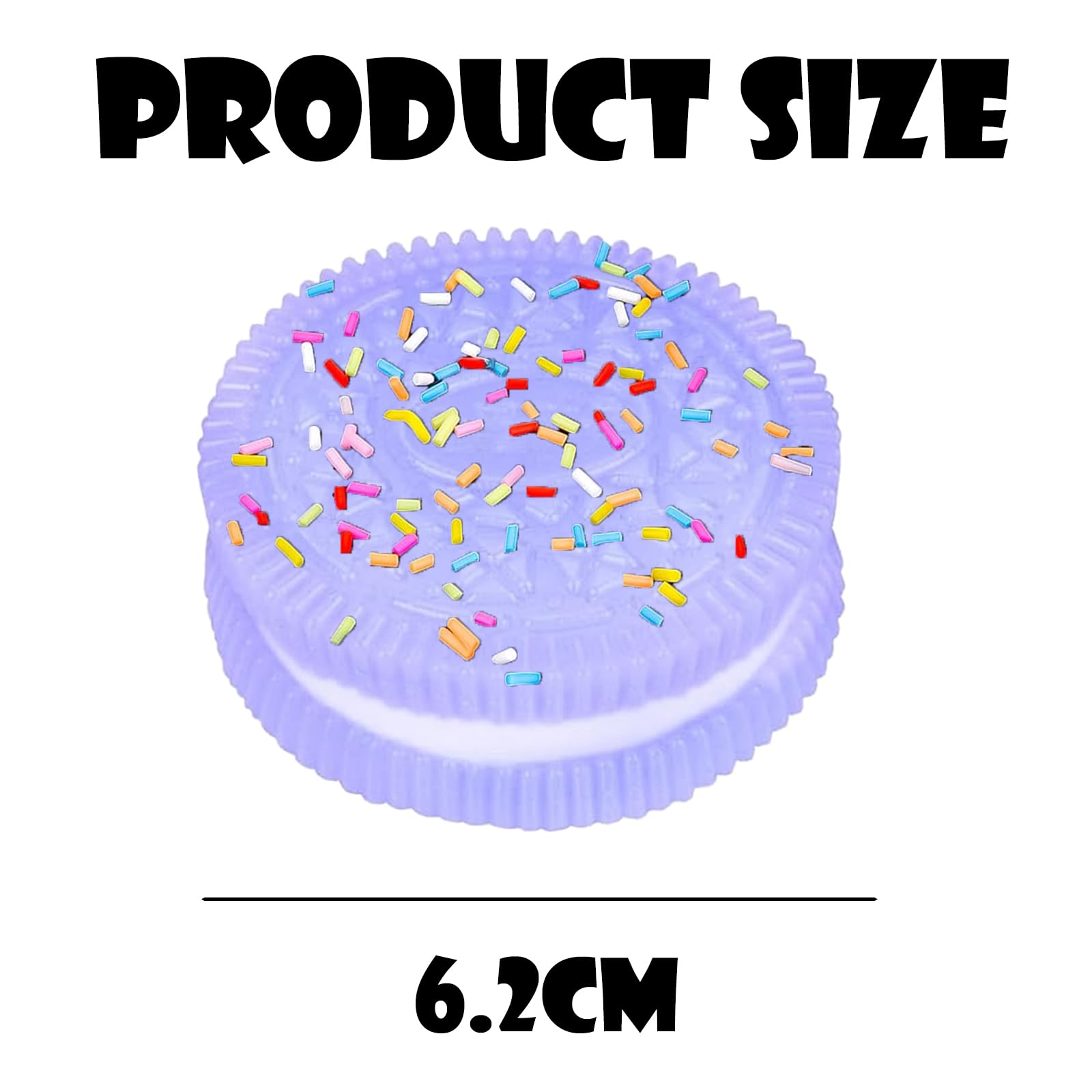 4 Squishy Cookie Stressbälle – Ultraweich, Aus TPR, 6,5 Cm Groß, Zum Drücken & Entspannen, Für Kinder & Erwachsene