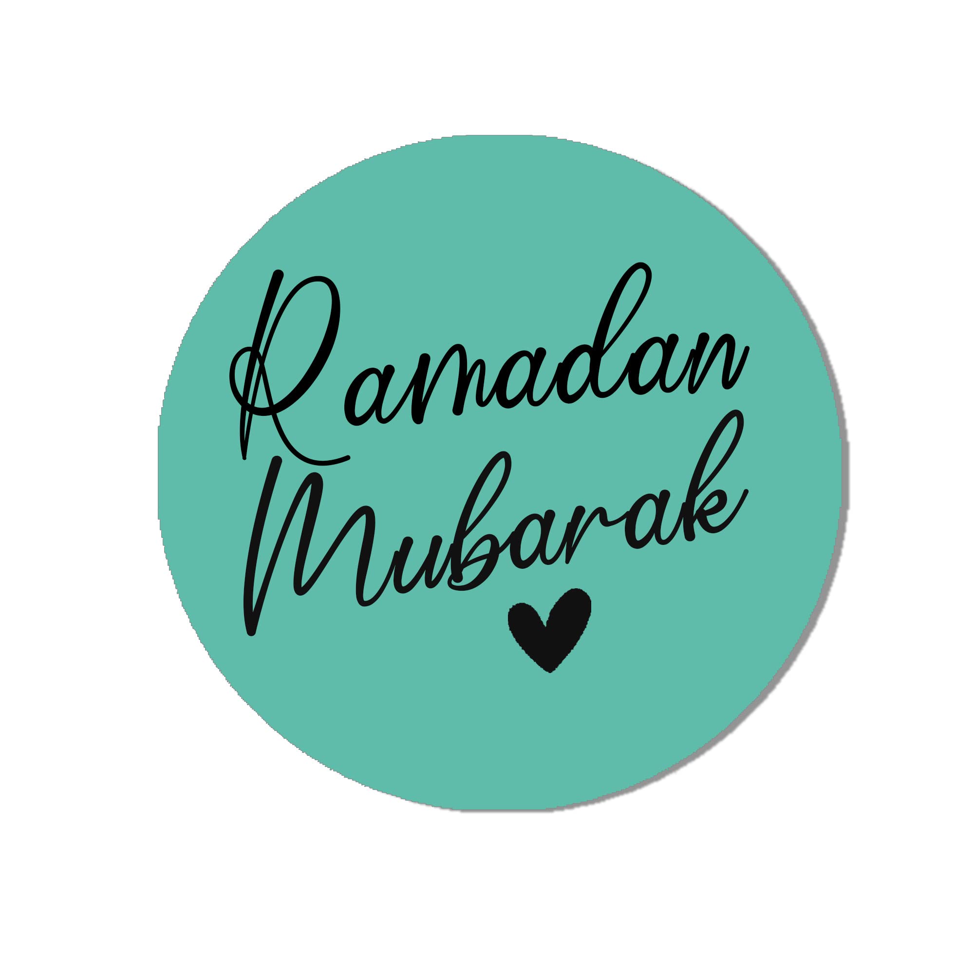 Ramadan Mubarak - Eid Muslim Celebration Sticker 24 Sticker (45mm) Aqua