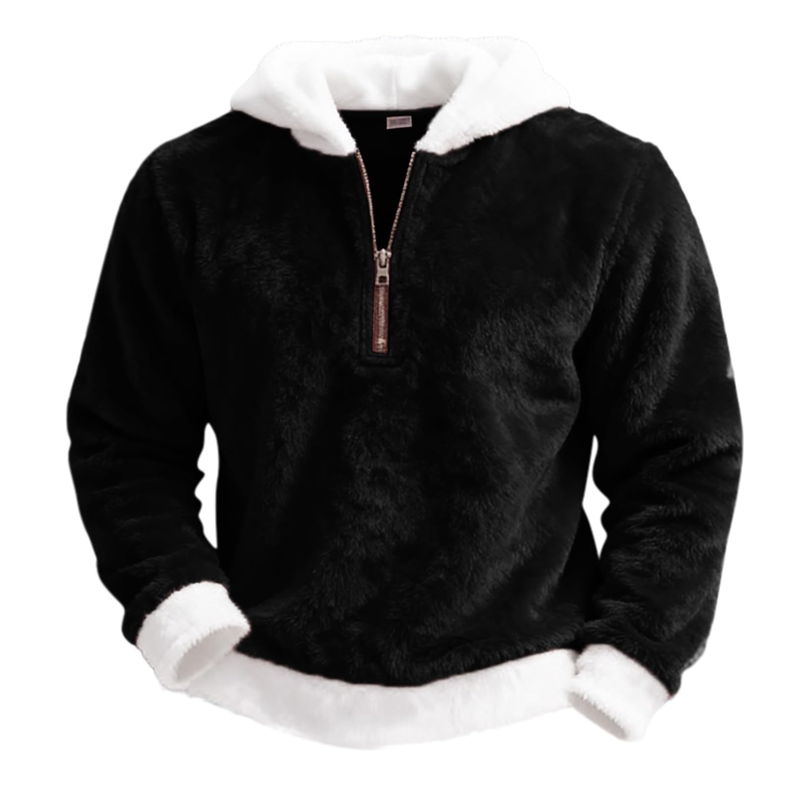 Sudadera Laboral Unisex con Capucha, De Forro Doble Faz, Cremallera, Cómoda, Informal Y Estilo. Chaqueta Verano Hombre (Black, M) Ropa Deportiva Ciclismo Chaquetas para Proteccion Solar