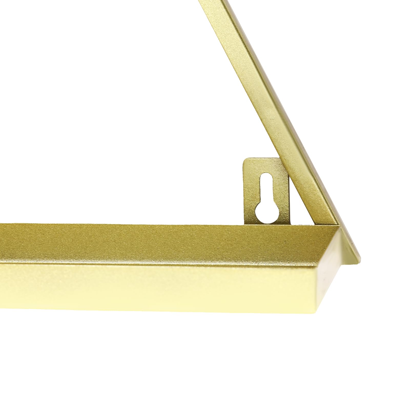 Mensola per smalto da parete triangolare vetrina cosmetica rossetto profumo, mensola da parete, organizer per unghie per casa, spa, salone di unghie, negozio, oro