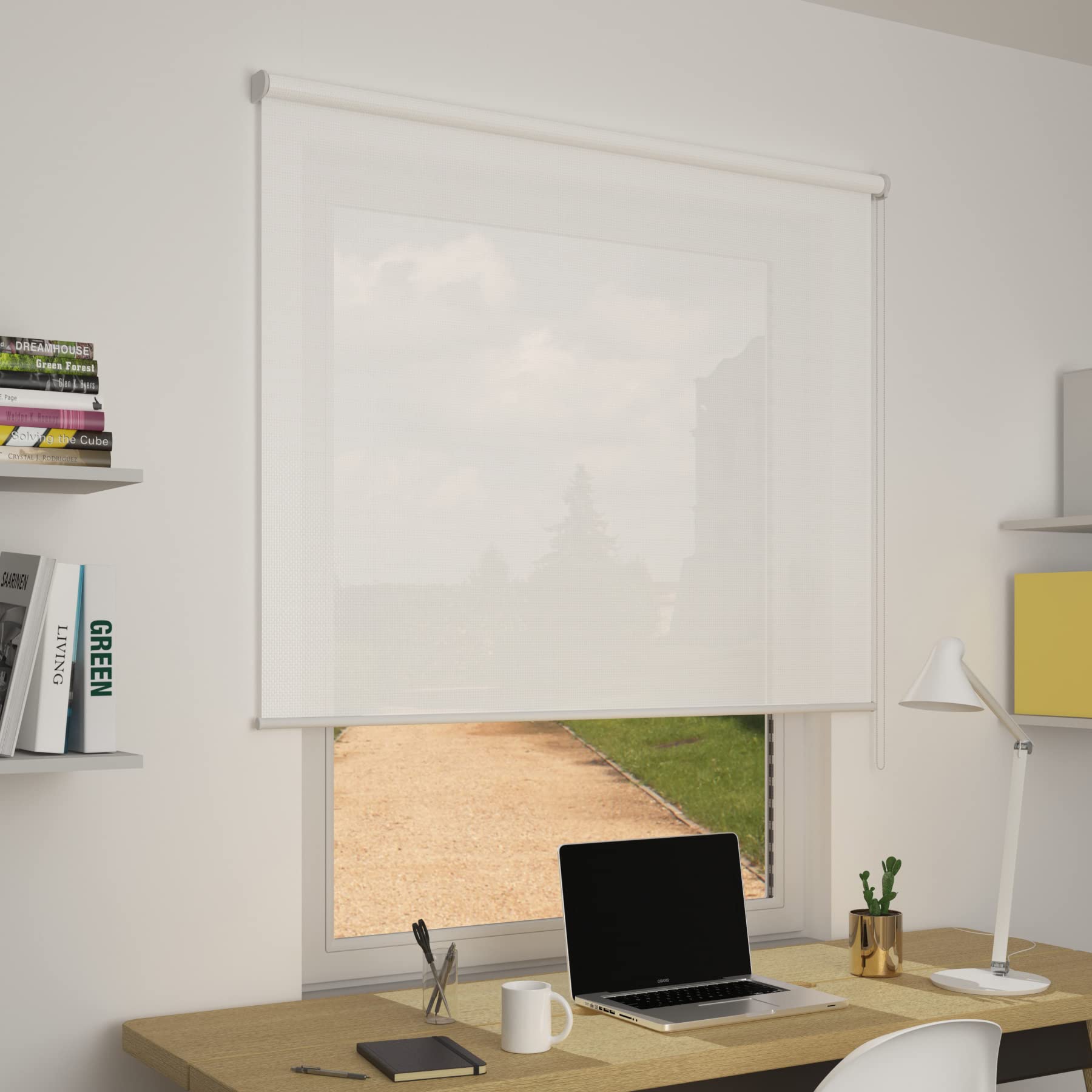 OR Tende - Tenda a Rullo Filtrante SCREEN 3% su misura 150x150 cm Personalizzabile per interni per porta finestra e basculante Made in Italy